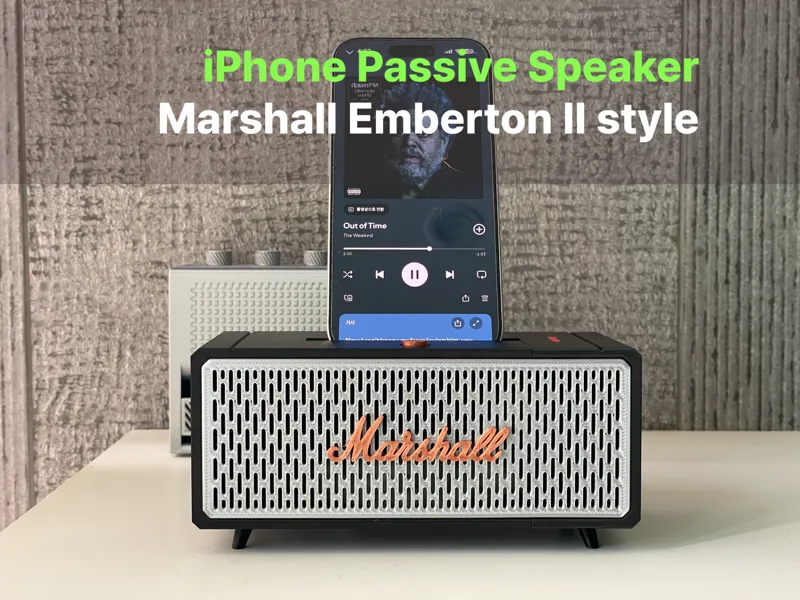 iPhone Passive Speaker - Marshall EmbertonII style
