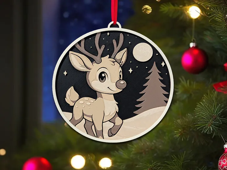 Christmas Reindeer Ornament