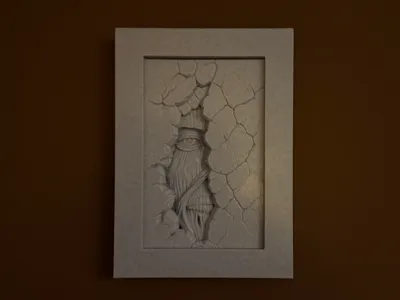 Titan Within the Wall – AOT Inspired Wall Art