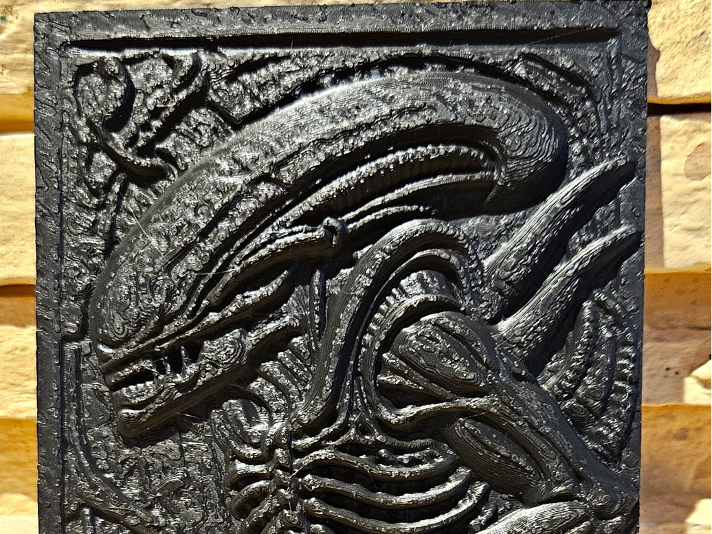 Alien Xenomorph Relief Sculpture