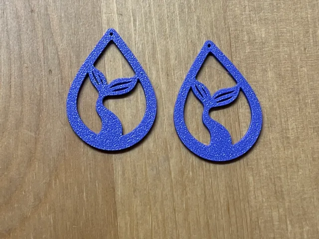mermaid tail earrings
