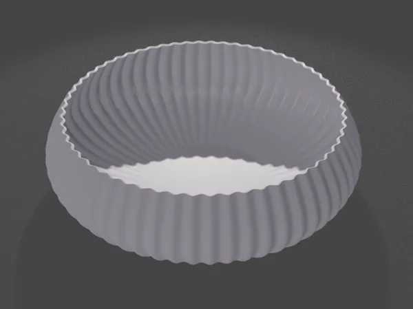 Coupelle à snacks design spirale