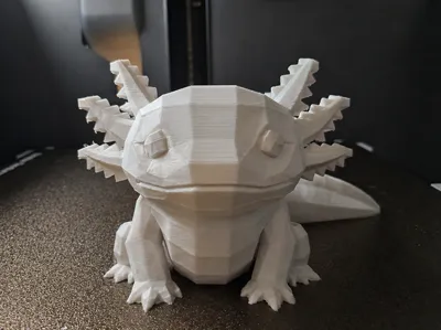 Low Polly Cute Axolotl