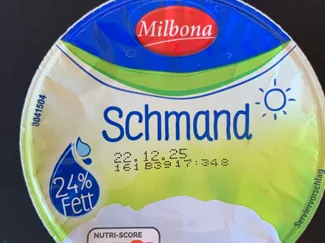 Milbona - Schmand - Deckel - Lidl