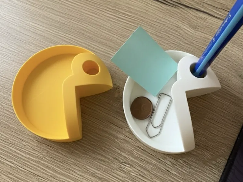 Pac-Man Schreibtisch Organizer Schale Stiftehalter
