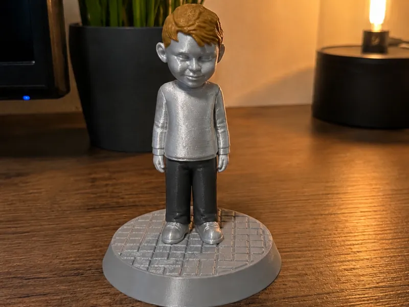 Silver statue