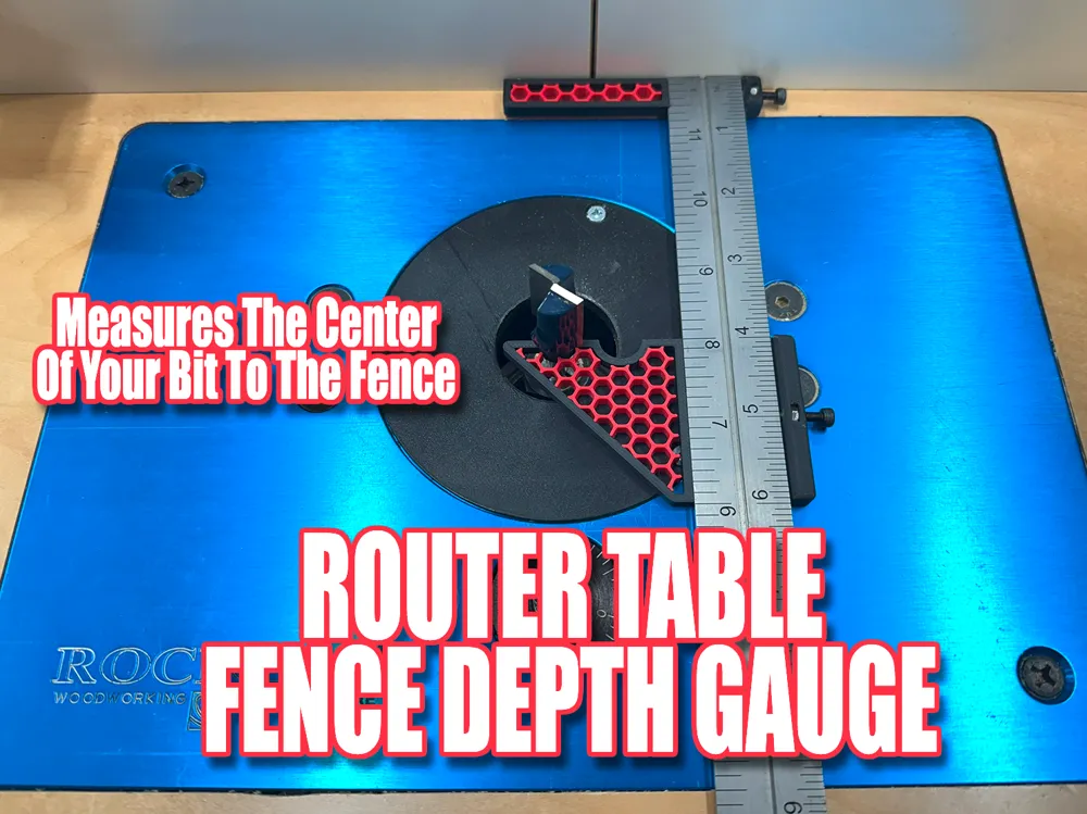 Router Table Fence Depth Gauge - v2 by BDizzle - MakerWorld