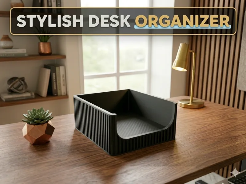 Japandi Office Tray Organizer