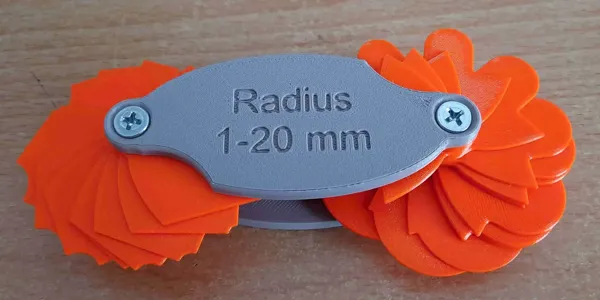 Jauge de rayon 1-20 mm