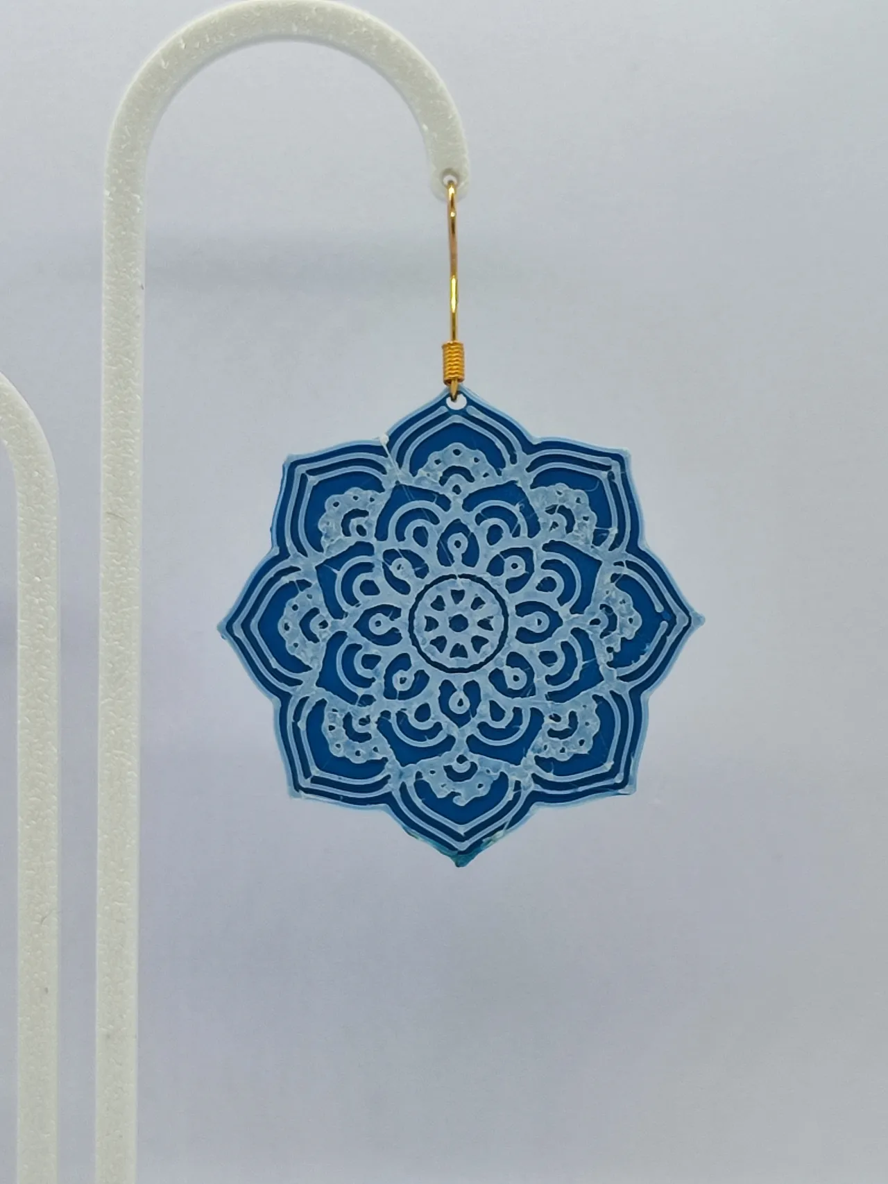 Aretes Mandala Azul view 4