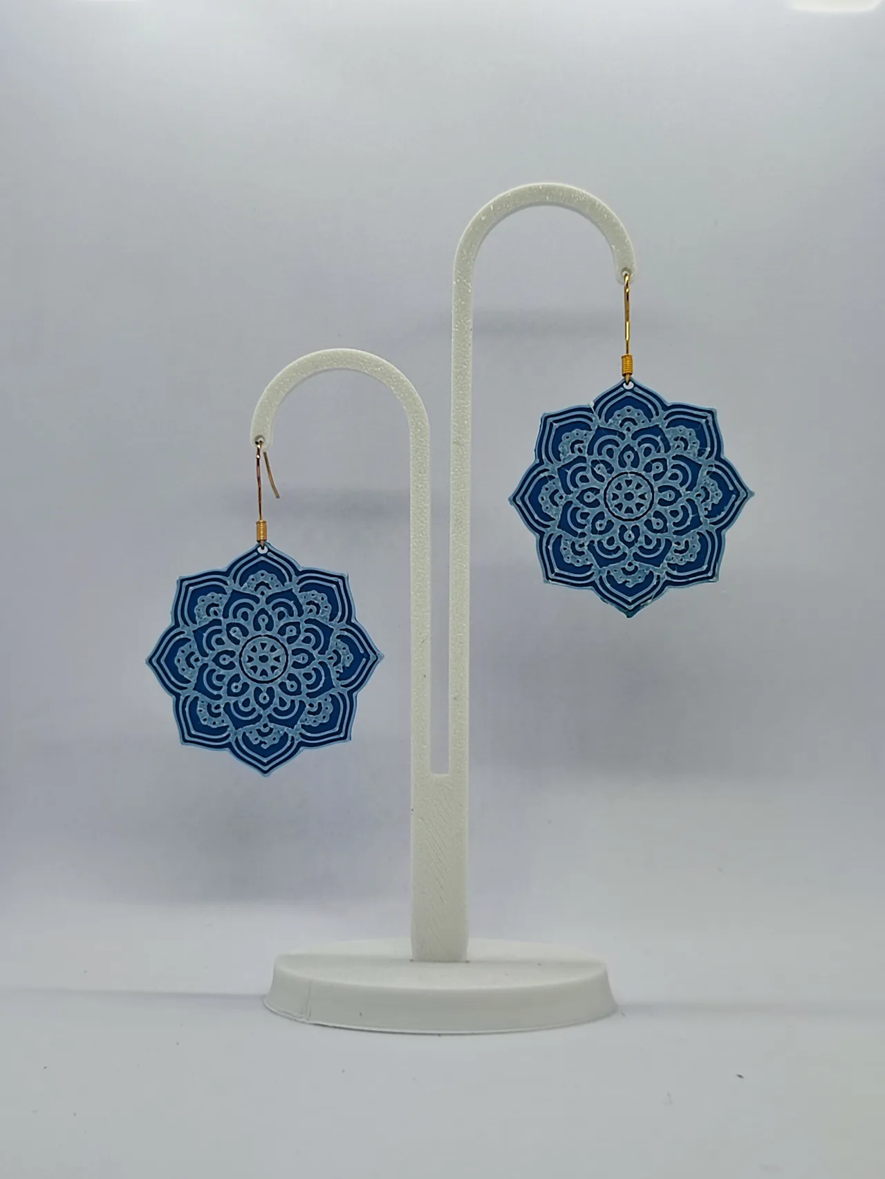 Aretes Mandala Azul view 2