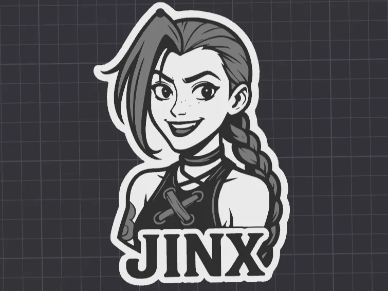 Jinx keychain inspired by the series Arcane