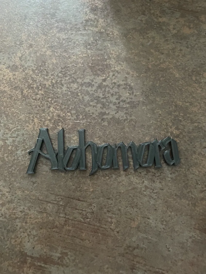 Alohomora Harry Potter, Christmas Tree Hanger lettering