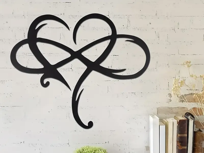 Décoration murale cœur infini