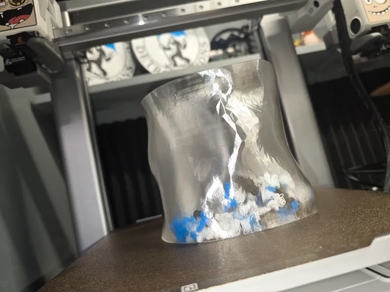 Soft glass container