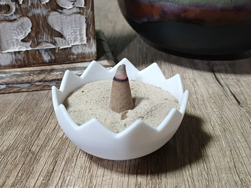 Easter Cracked egg incense cone holder