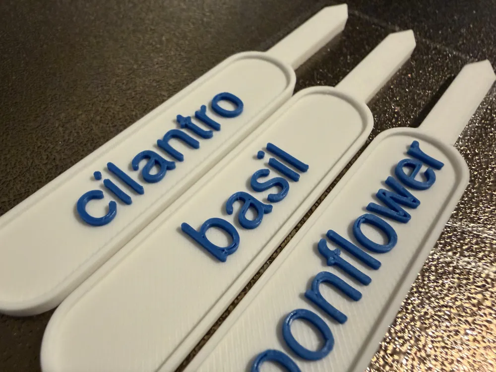 Customizable plant label (edit in BambuStudio) - Free 3D Print Model ...