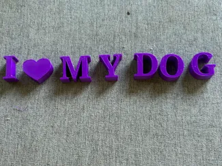 sign saying I love my dog