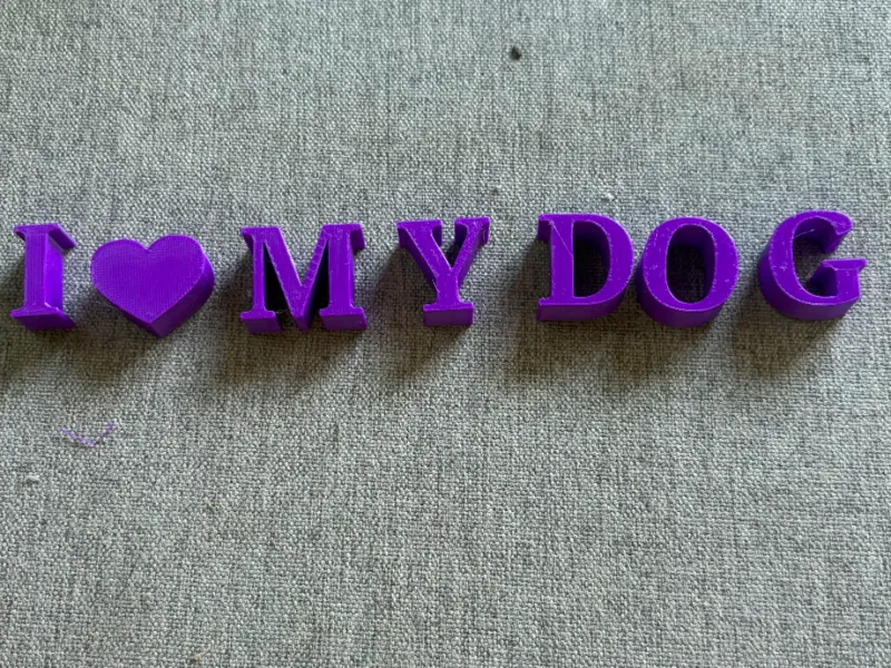 sign saying I love my dog