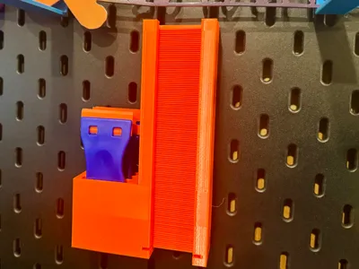 Plastic scraper holder for Ikea Skadis