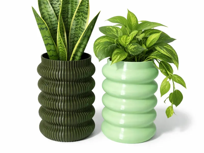 Wave Planter — Printed Planter