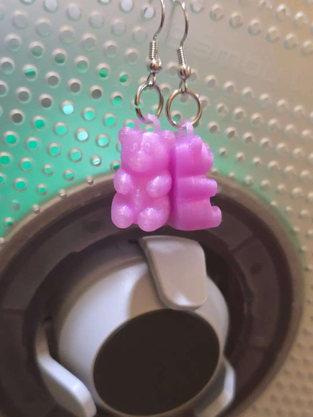3D Gummy bear earrings VERSION 2 view 2