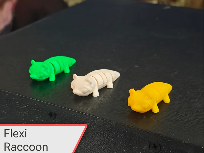 Cute Flexi Raccoon Toy