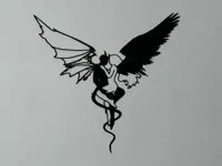 Décoration murale ange et démon — photo 1