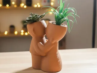 bomboniera vaso sposi, amore, bacio, coppia 