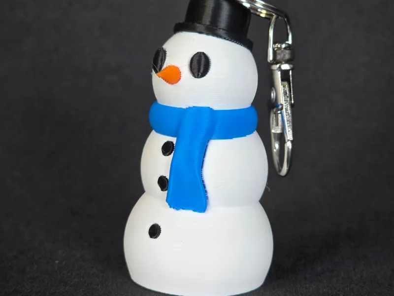 Cute Snowman Keychain