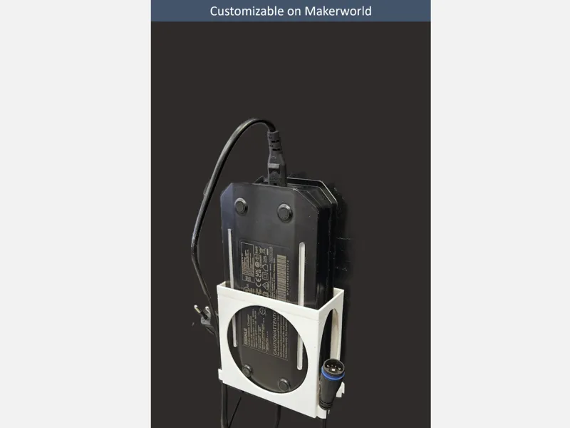 Customizable Holder for E-Scooter & Bike Chargers