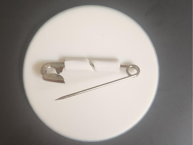 Badge - for Safety Pin - Blank 40mm (+30mm & 55mm)