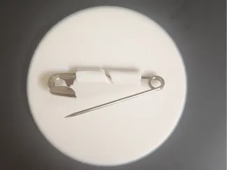 Badge - for Safety Pin - Blank 40mm