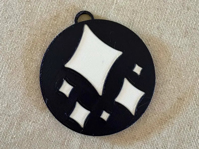 DLV inspired Star Coin keychain/tag