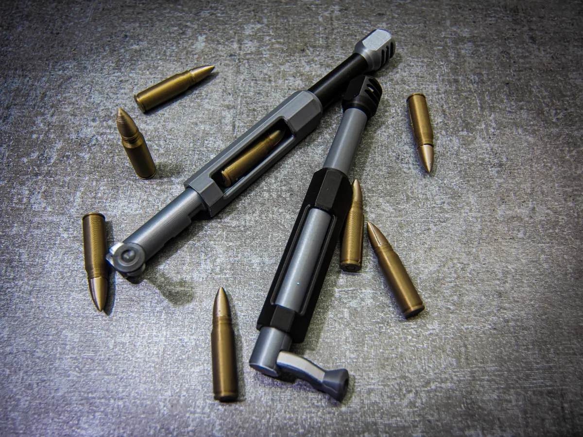 Bolt Action Barrel Toy - Fidget by Megatiks MakerWorld: Download Free 3D Models - 3D model önizlemesi