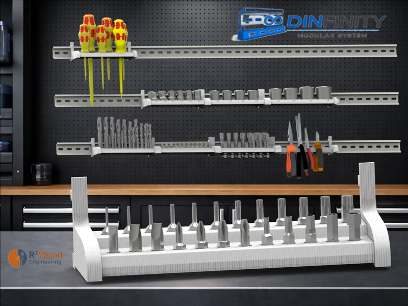 Bit Holder DIN Rail | DIN Infinity