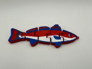 Texas Red Drum Flexi Keychain