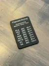 Plain Reference Card - 0.2mm layer, 2 walls, 15% infill