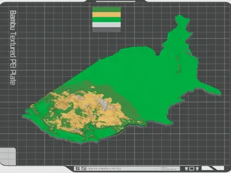 World Map Terrain color Remix