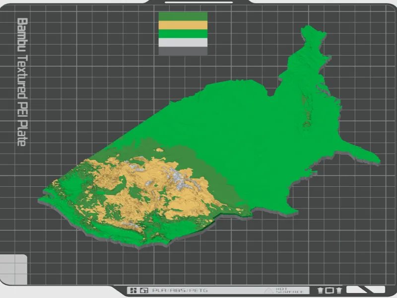 World Map Terrain color Remix