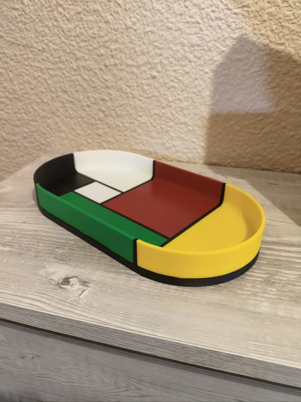 Mondrian Key Bowl Geometric Entryway Catchall Tray view 3