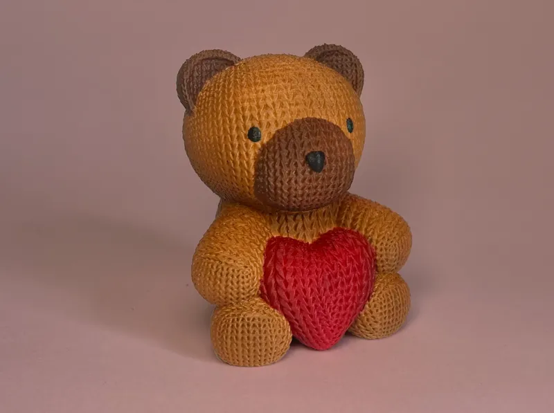 Crochet Bear with Heart