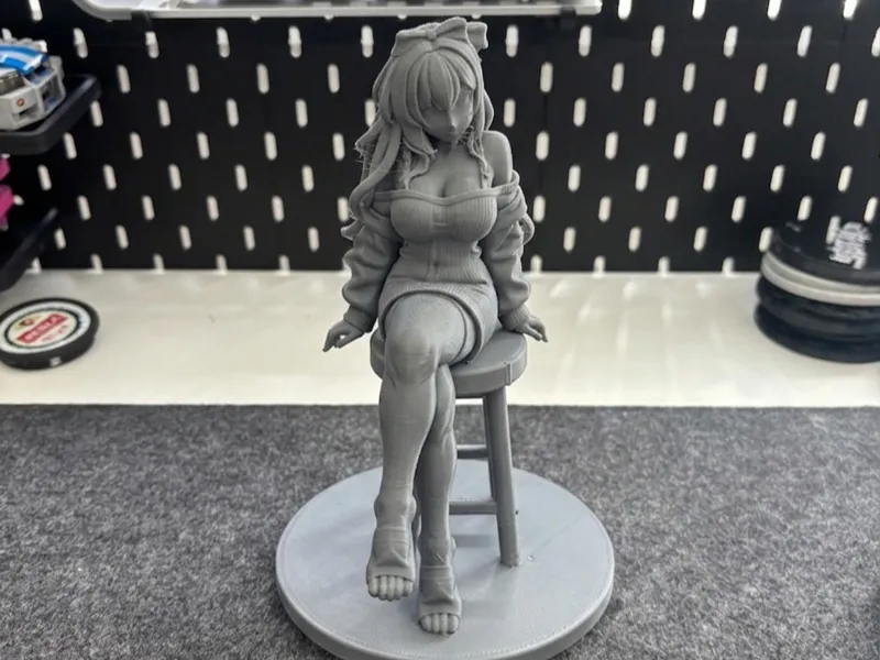 Chilling Anime Girl | Detailed Statue Figure