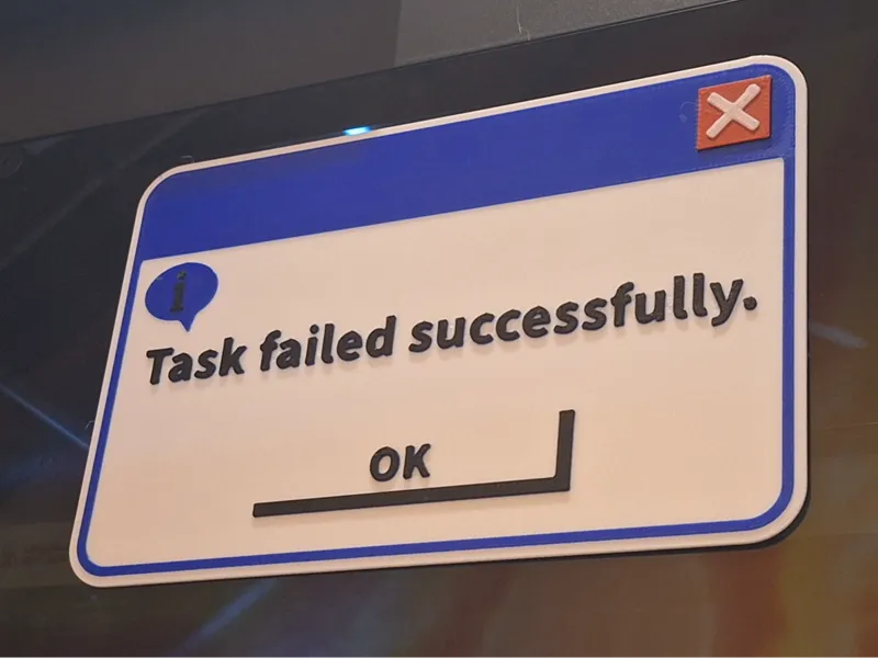 Task failed successfully Schild