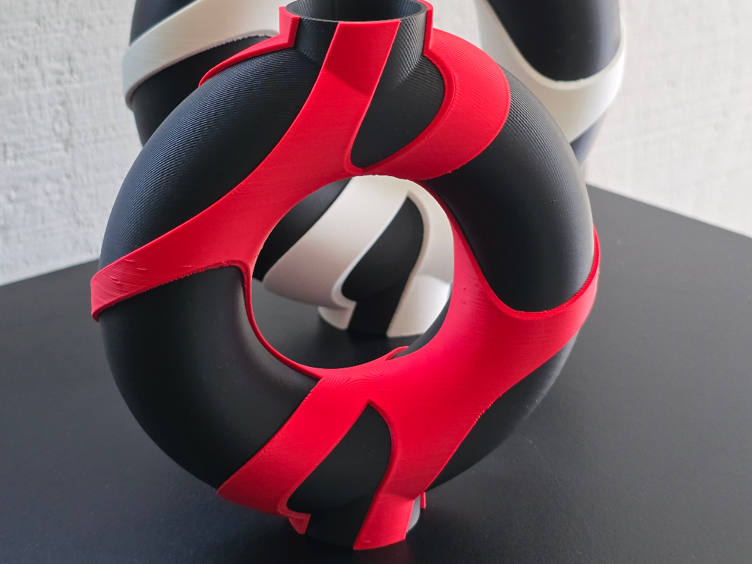 Reimagined Art: Hollow Vase with abstract relief 