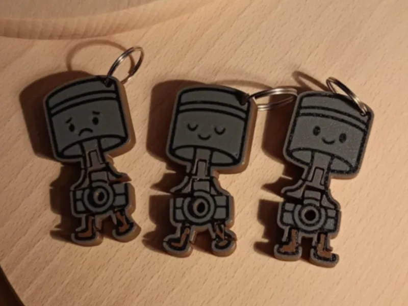 Flexi Piston Keychain