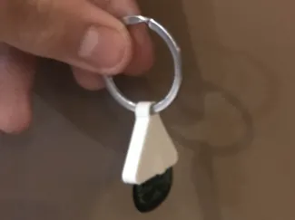 Keychane guitar pick holder
