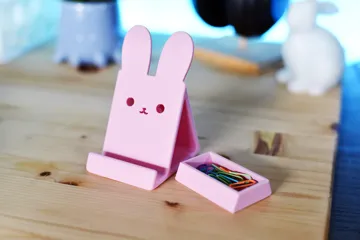 Soporte para celular: Cute Bunny Phone Stand + Drawer - Many Sizes — vista de referencia 3