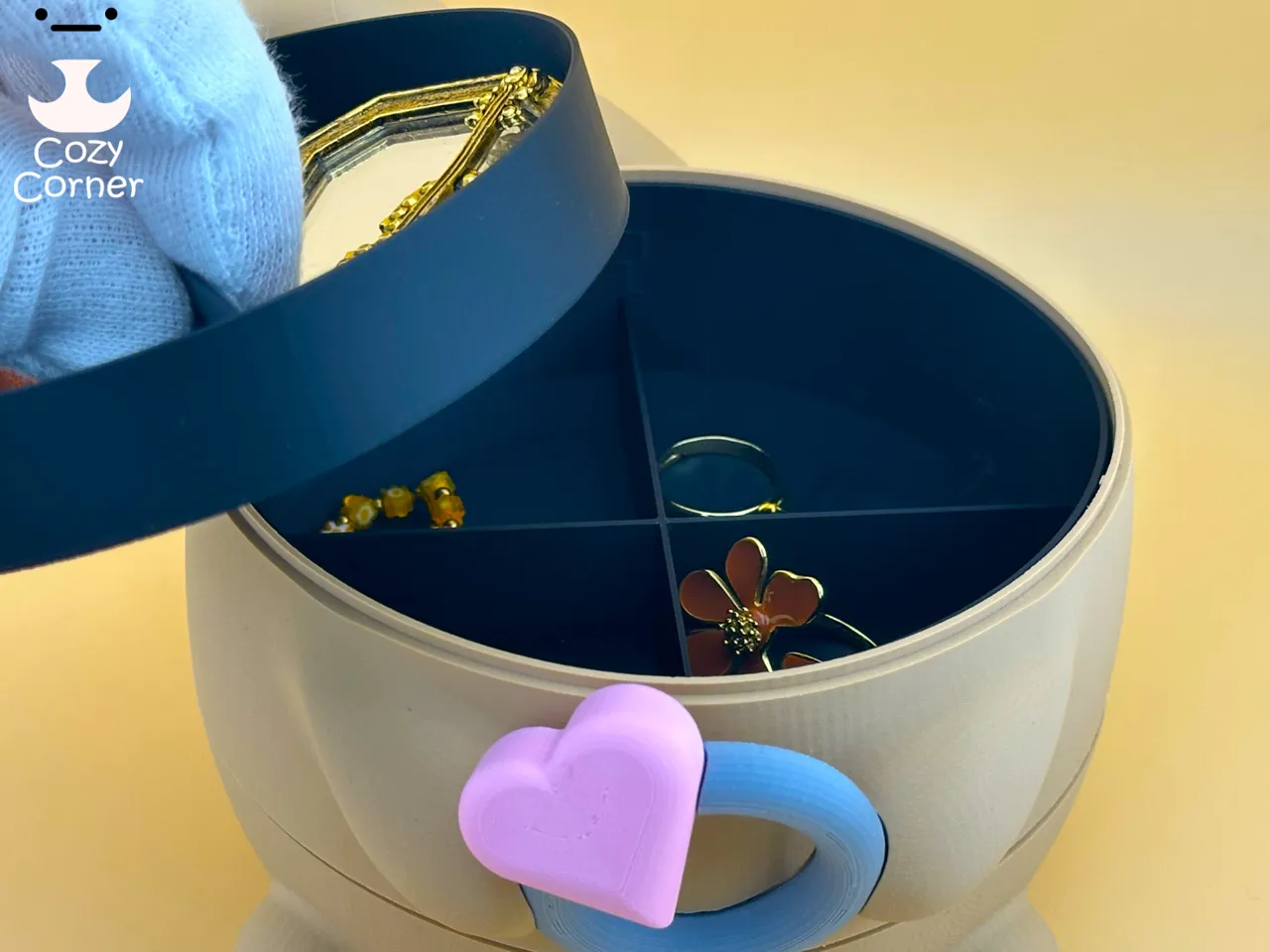 Cat jewelry box view 3