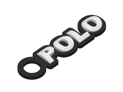 VW Polo double-sided keychain